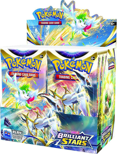 Caja De Sobres De Pokémon: Espada Y Escudo Brillante Recuent