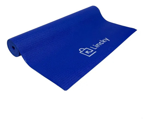 Tapete de yoga Lincky Yoga Mat de 3 mm color azul