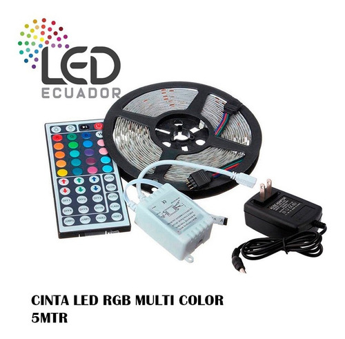 Imagen 2 de 4 de Cinta Rollo Luces Led Rgb Multicolor Blanco Calido Rojo Azu