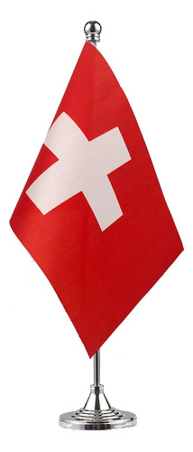 Bandera De Escritorio Gentlegirl, País Suiza, 20.8 Cm X 14cm