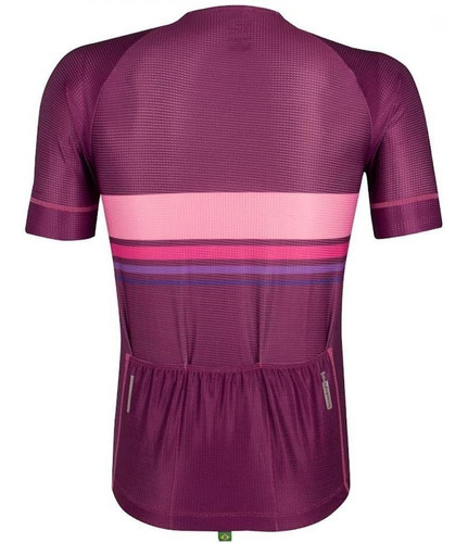 Imagem 2 de 2 de Camisa Ciclismo Masculina Mauro Ribeiro Horizon Roxa