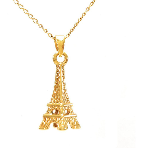 Collar De La Torre Eiffel - Paris - Regalo - Chapa Premium