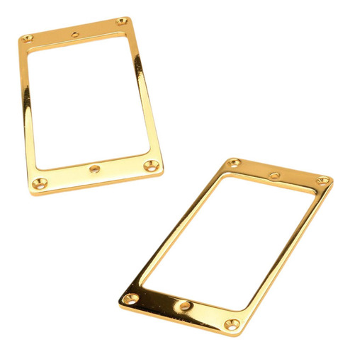 2 X 2 Piezas De Marco De Pastilla De Guitarra De Latón, Oro