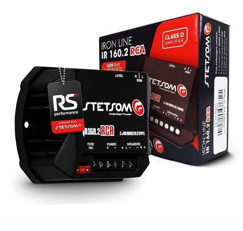 Módulo Amplificador Digital Stetsom Ir160.2 Rca 160w 2 Ohms