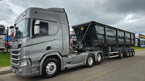 Scania R450 6x2 Highline Ano 23 +4 Eixo Basculante 55m3 2024