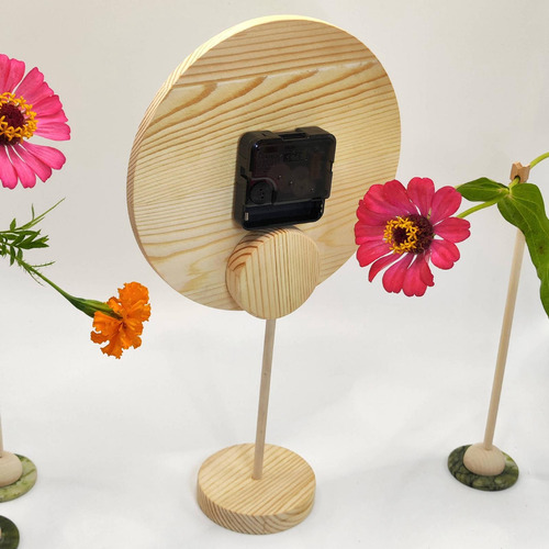 Reloj De Mesa De Madera, Silencioso, Estable, Fácil De