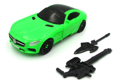 Auto Robot Autobots Transformer Ligthtning Warrior 18 Cm Color Verde