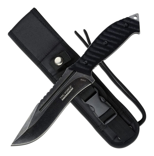 Cuchillo Tactico Tacforce Funda Molle Hoja 14 Cm Stonewashed