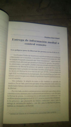 Medios De Comunicacion, Democracia Y Poder. B2