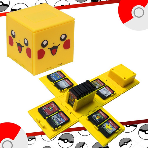 Estuche Para Juegos Nintendo Switch Cubo Cartuchos Portatil