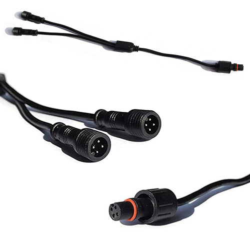 Impermeable 1-2 Cable Extension Set Para Neon Led Barco Plug