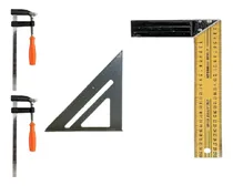 Comprar Sargento Prensa 150x50 X2 + Escuadra Triangulo + Escuadra 