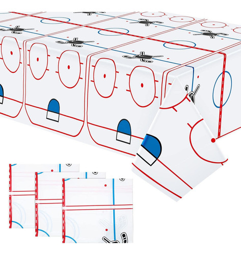 Manteles De Hockey Sobre Hielo De 3 Piezas, Cubierta De Bbd1
