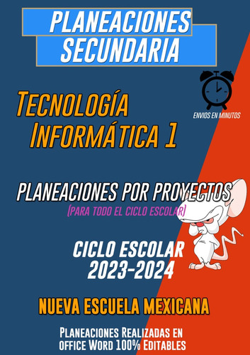 Planeación Informatica 1 Por Proyectos Secundaria (Reacondicionado)