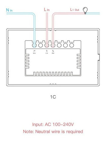 Interruptor Inteligente Pared Sonoff 1 Boton Wifi T0us1c-tx