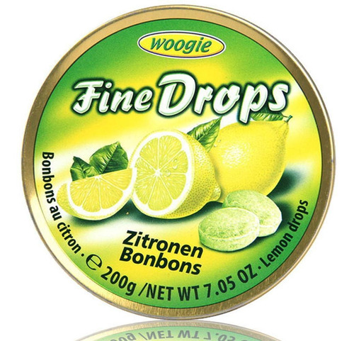 Balas Importadas 200g - Fine Drops Sabor Limão
