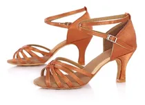 Comprar Zapatos De Baile Latino Satinado Danza Para Mujer Zapatos