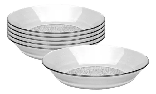 Set 12 Platos Hondos Redondos Melamina Con Diseños Plato Para Sopa Plástico  Resistente Aptos Microondas - 22