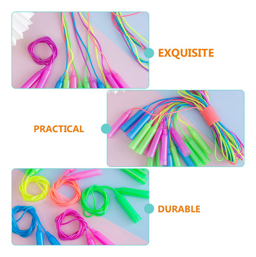 Children Fitness Ropes Jump Rope Color Skipping Rope 12 Pcs