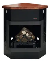 Comprar Hogar Metalico Kamin Rinconero Con Fogon Alpino 6000 Cal
