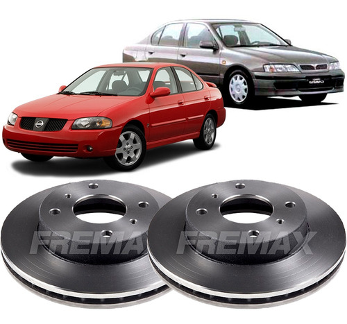 Imagem 6 de 6 de Par Disco De Freio Dianteiro Nissan Sentra 1.8 16v 2001-2006
