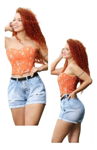 Short Rigido Venecia Para Mujer 4 Botones