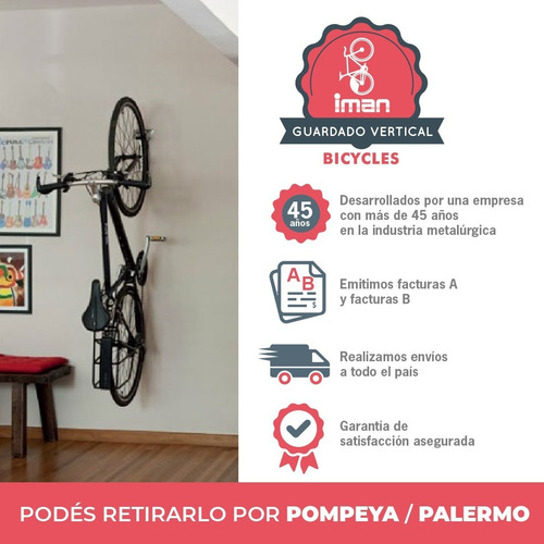 Soporte P Colgar Bicicleta Vertical - Alojamiento Antirobo