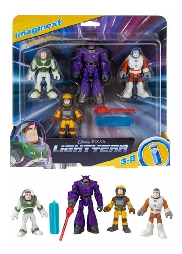 Buzz Lightyear 4 Pack, Zorg Imaginext Disney, Lightyear