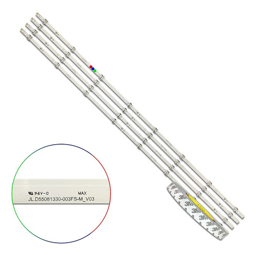 Kit Leds Hisense 55r6000gm (4t) + Cinta Display - Promo*