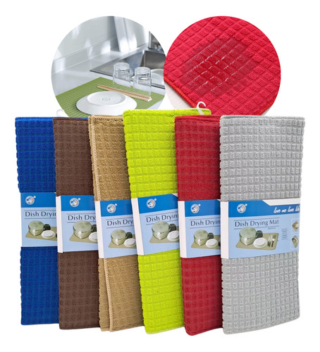 Paño De Microfibra Escurridor Absorbente Cocina Color