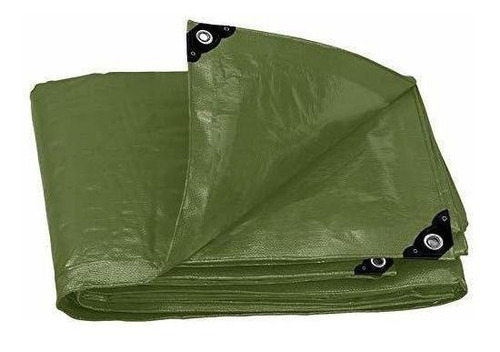 Lona Uso Rudo, Verde Olivo, 6 X 9 M, Truper Expert 16378