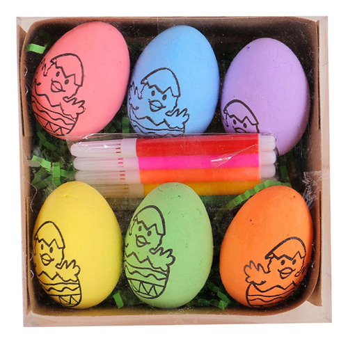 Huevos De Pascua Diy Pintura Manualidades Pollito Colorido