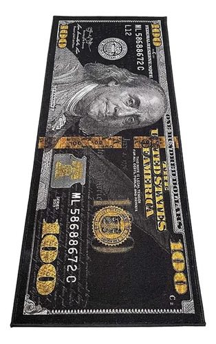 Black Money Rugs Alfombra De 100 Dólares Para Puerta De