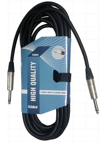 Cable Plug Mrs Guitarra Bajo Audio Con Conectores Neutrik 6m