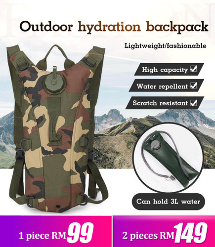 Mochila De Hidratación Para Bicicleta, Ropa Duradera, Color