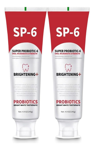 Sp-6 Probióticos Pasta De Dientes Blanqueadora Menta Fresca