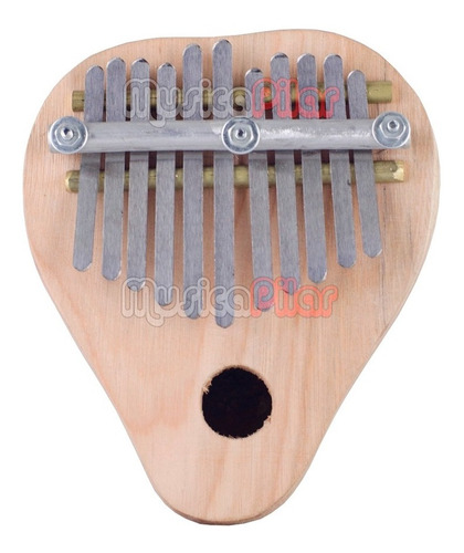 Kalimba 9 Notas Microfono Amplificable Madera Musica Pilar