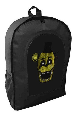 Mochila Negra Five Nights At Freddy's Adulto / Escolar E24