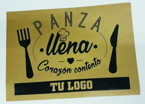 10.000 Individuales A3 Personalizados Kraft Mantel
