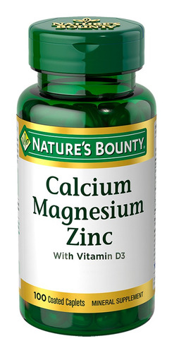 Nature´s Bounty Calcio Magnesio Zinc X 100 Comprimidos