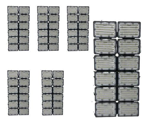 Kit 06 Refletor Led Holofote Modular N3 1200w Ip67