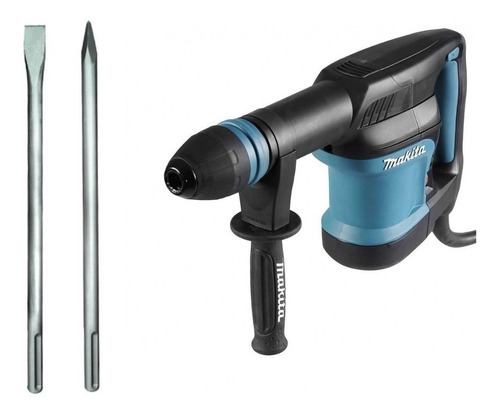 Martelete 5 Kg Hm0870c Makita 220v + Ponteiro + Talhadeira Cor Azul-turquesa