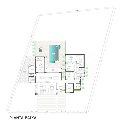 Imagem 6 de 10 de Planta De Casa 3 Quartos - Projeto Completo+aprovação Ea-120