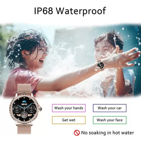Reloj Inteligente Mujer, Smartwatch, Llamada, Asistente Voz