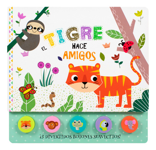 Combo 2 Libros Infantiles 5 Sonidos Botones De Silicona