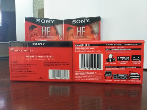 Lote De 6 Casetes De Audio, Maxell Y Sony (Usado)