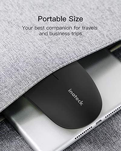 Mouse Sem Fio Inateck 2.4g Slim Mouse Com 2 Nano Receiver U