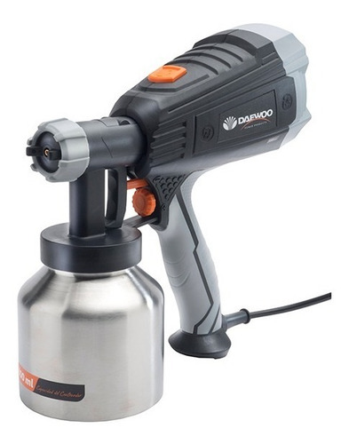 Imagen 1 de 9 de Equipo Pistola Pintar Daewoo 500w Tasa Metalica Pico Bronce