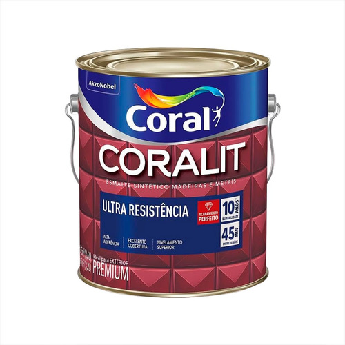 Tinta Esmalte Coralit 3,6 Litros P/ Alumínio E Galvanizado