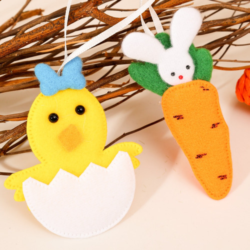 Colgante De Conejo De Pascua Con Forma De Huevo Y Forma De P